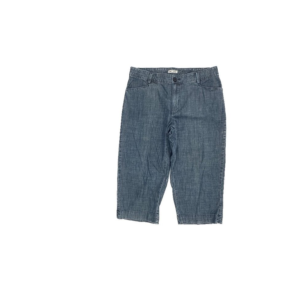 Lee Just Below The Waist Capri Women's size 14 Dark Wash Blue Denim jeans